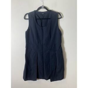 European Culture Black Sleeveless Sheath Dress Sz XL